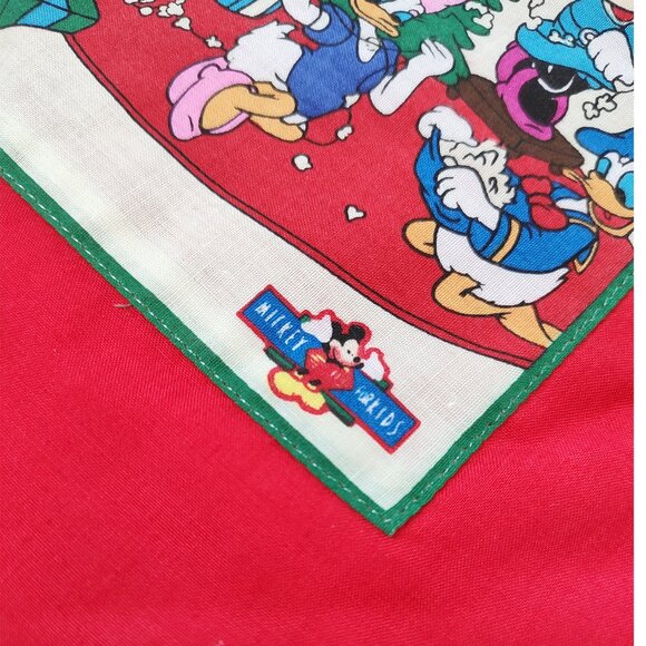 Vintage DISNEY Stocking Set Warmest Wishes Mickey Goofy Duck Christmas Kids 15" - Picture 6 of 9